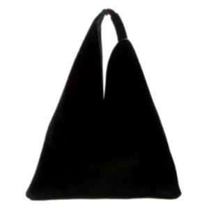 Maison Martin Margiela large Velvet Leather Trim Tote